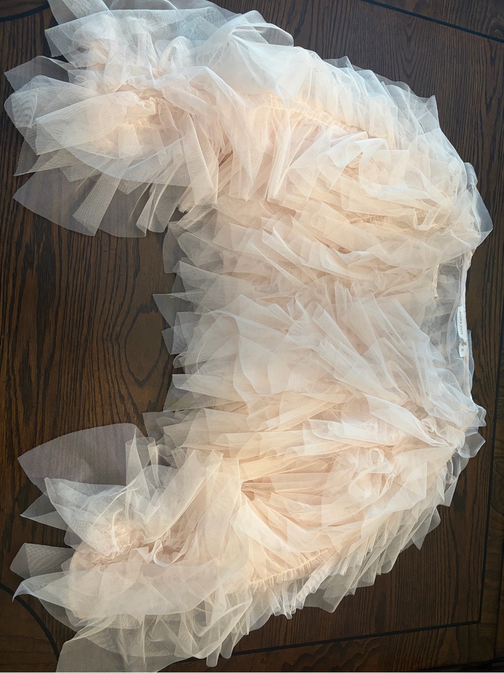 Altar'd State Cream Layered Ruffle Tulle Blouse - Picture 2 of 5